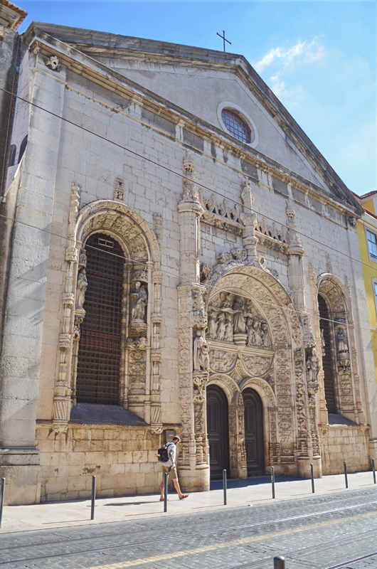 15 - The Church of Nossa Senhora da Conceição Velha in Lisbon, featuring a magnificent Manueline-style stone portal completed in 1534